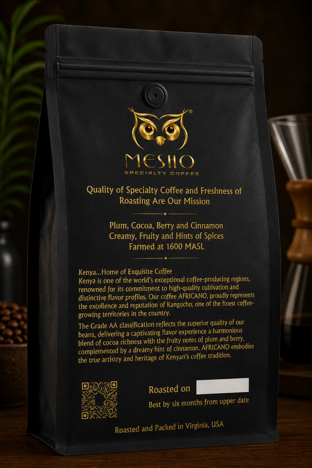 Africano Premium Kenya Medium Roasted Coffee Beans
