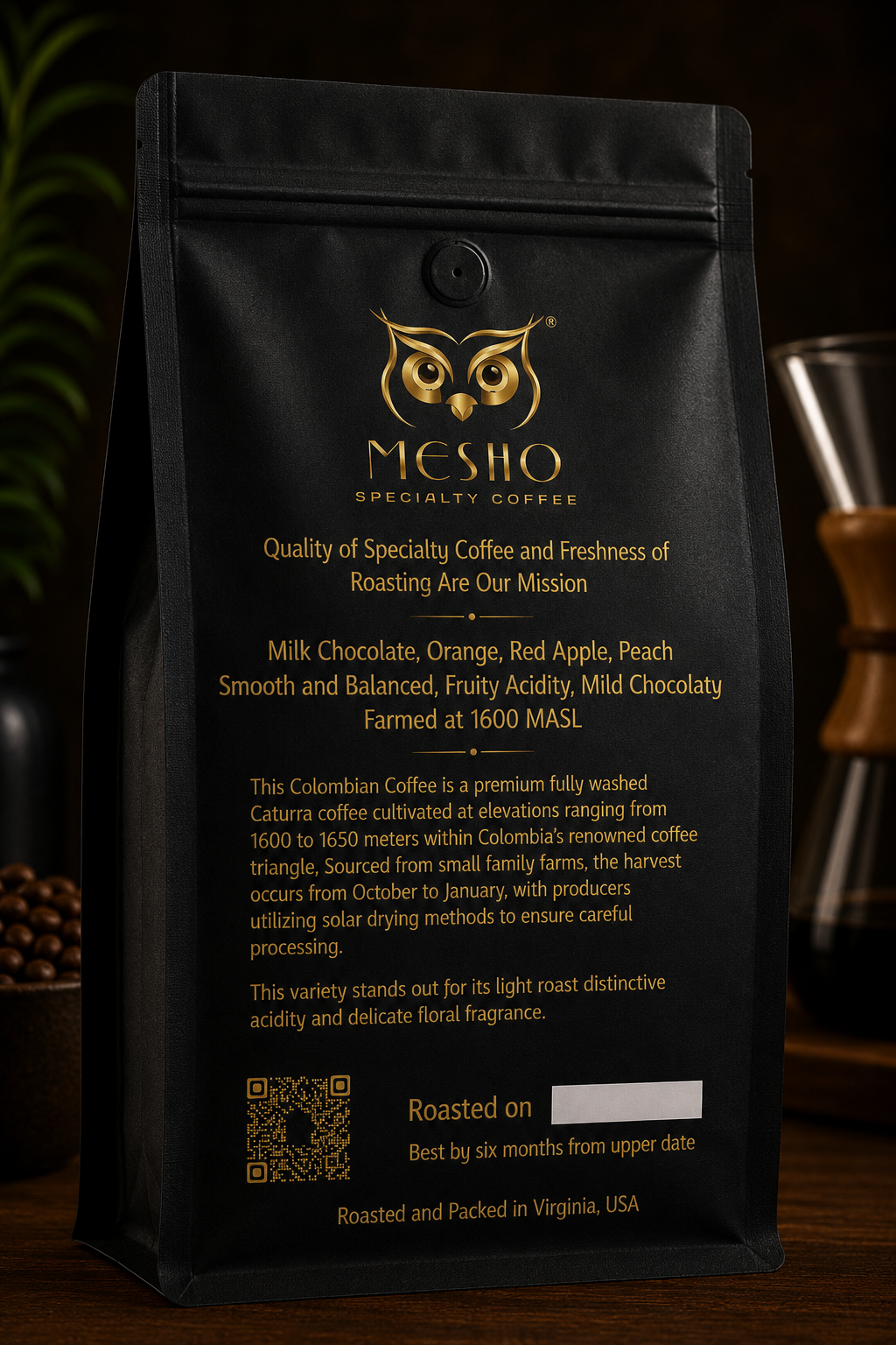 Premium Light Roast Coffee (Colombia Sky)