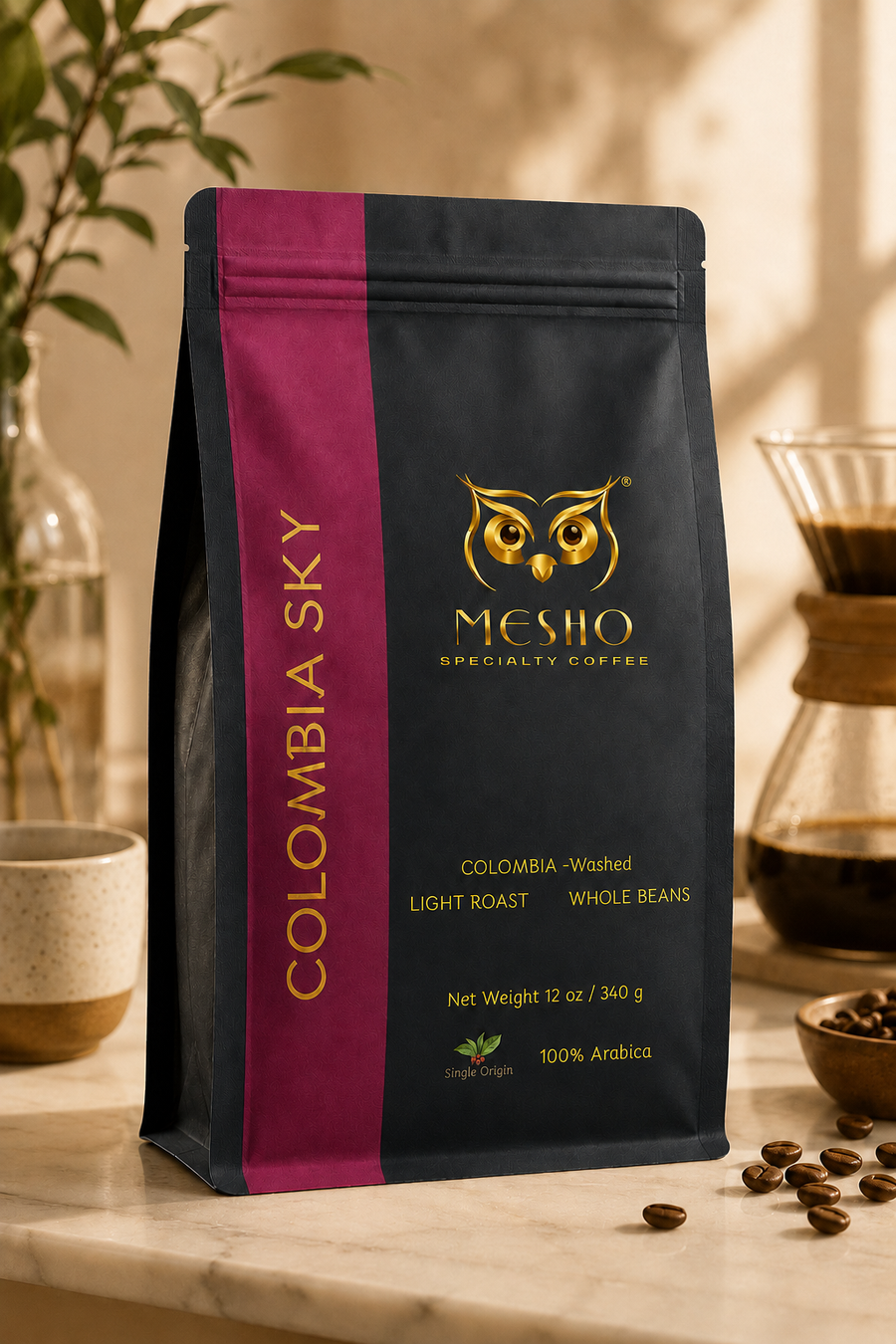 Premium Light Roast Coffee (Colombia Sky)