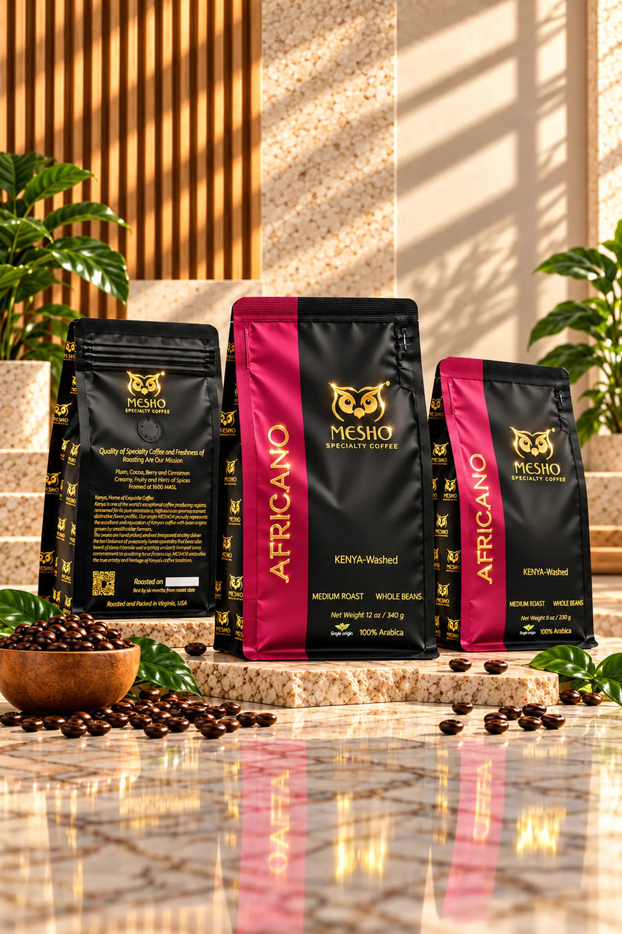 AFRICANO Medium Roasted Arabica Kenya Coffee