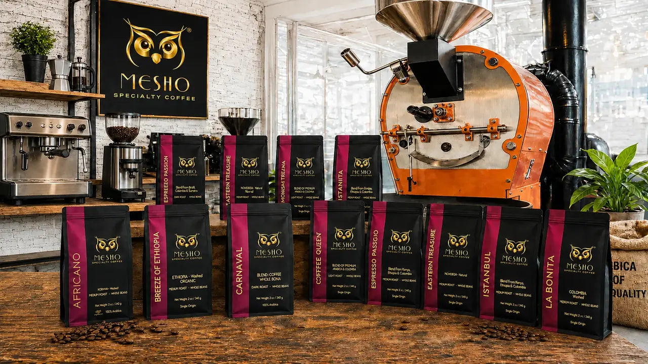 Mesho specialty coffee roastery and coffee collection